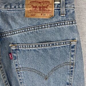Vintage Levis Jeans Mens 38x34 (Fits 34x33) 90s 505 Straight Leg
